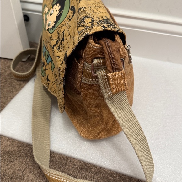 Betty Boop comic strip 2004 messenger style canvas crossbody bag - Picture 4 of 10
